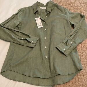 Uniqlo Linen Shirt - Size XS